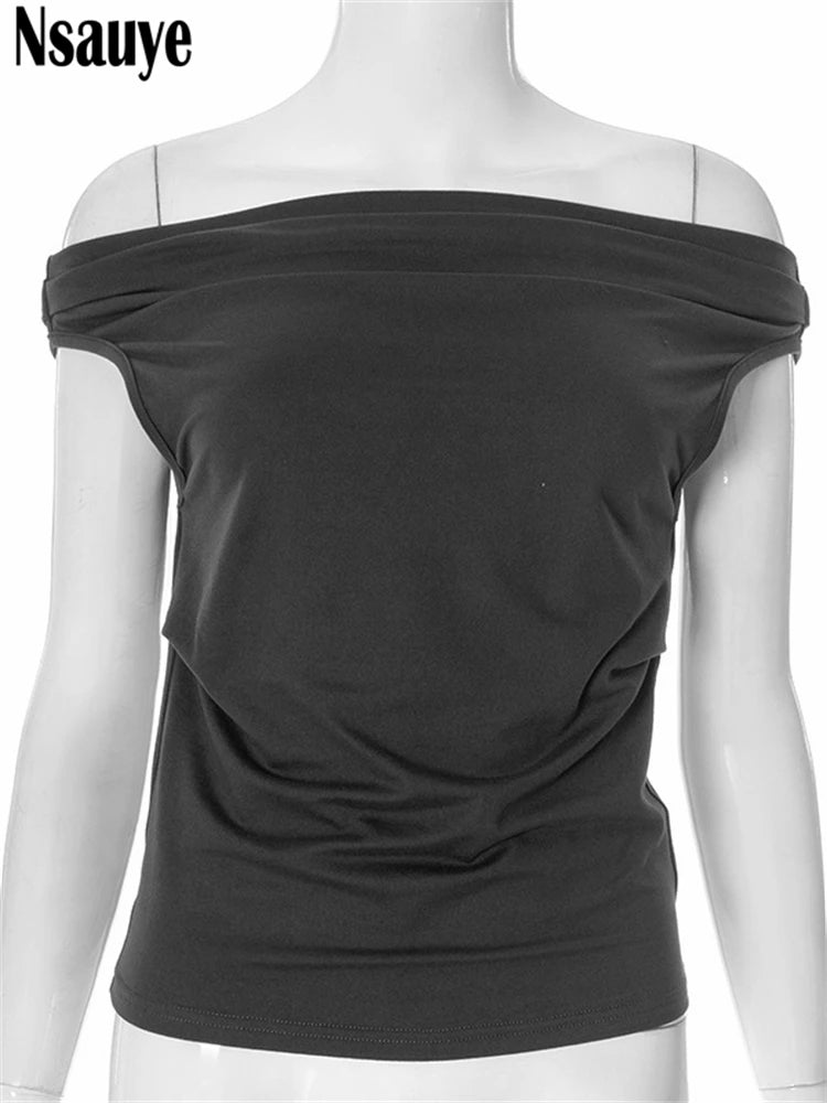 Nsauye Casual Basic Women Fashion Mini Skinny Summer Y2K Crop Tops Ladies Clothes Outfits 2025 Sleeveless Sexy Club Tank Tops