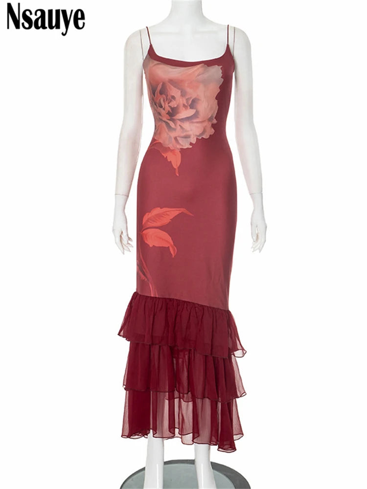 Nsauye Chic Women New Elegant Fashion Sexy Night Club Bodycon Party Evening Dress Wrap Off Shoulder Ruffles Maxi Long Dress 2025