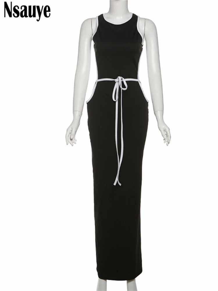 Nsauye 2025 Vacation Outfits Women New Fashion Sexy Off Shoulder Maxi Long Bodycon Evening Elegant Dress Party Night Club Summer